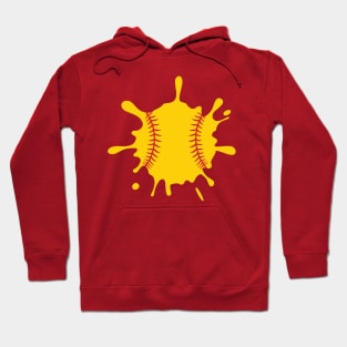 Baseball Softball Splat Hoodie